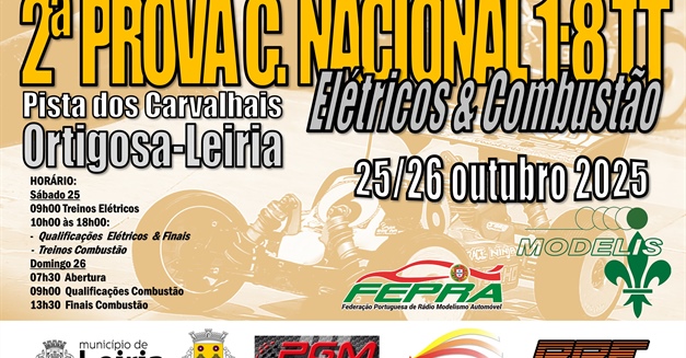 2ª Prova do Campeonato Nacional  1/8 TT 2025 (Elétricos e Combustão)
